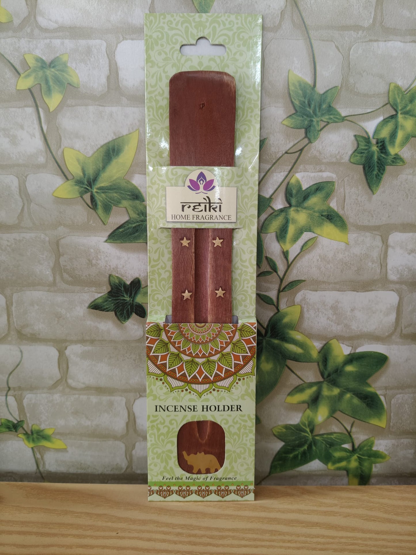 Reiki wooden incense burner