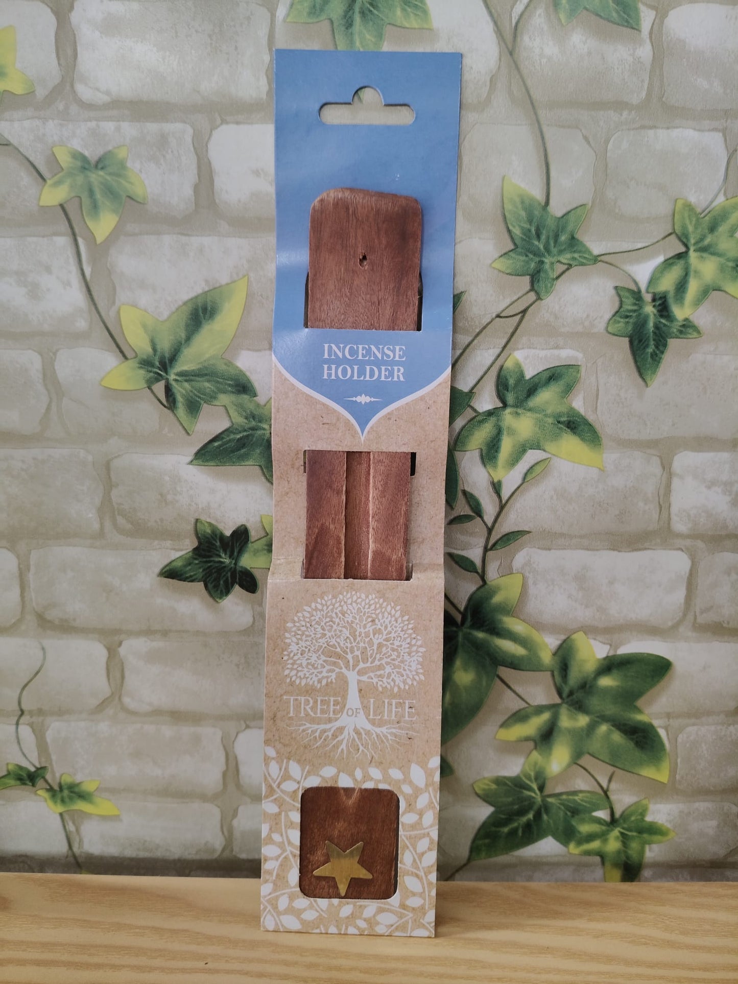 Brûleur d'encens en bois Arbre de Vie