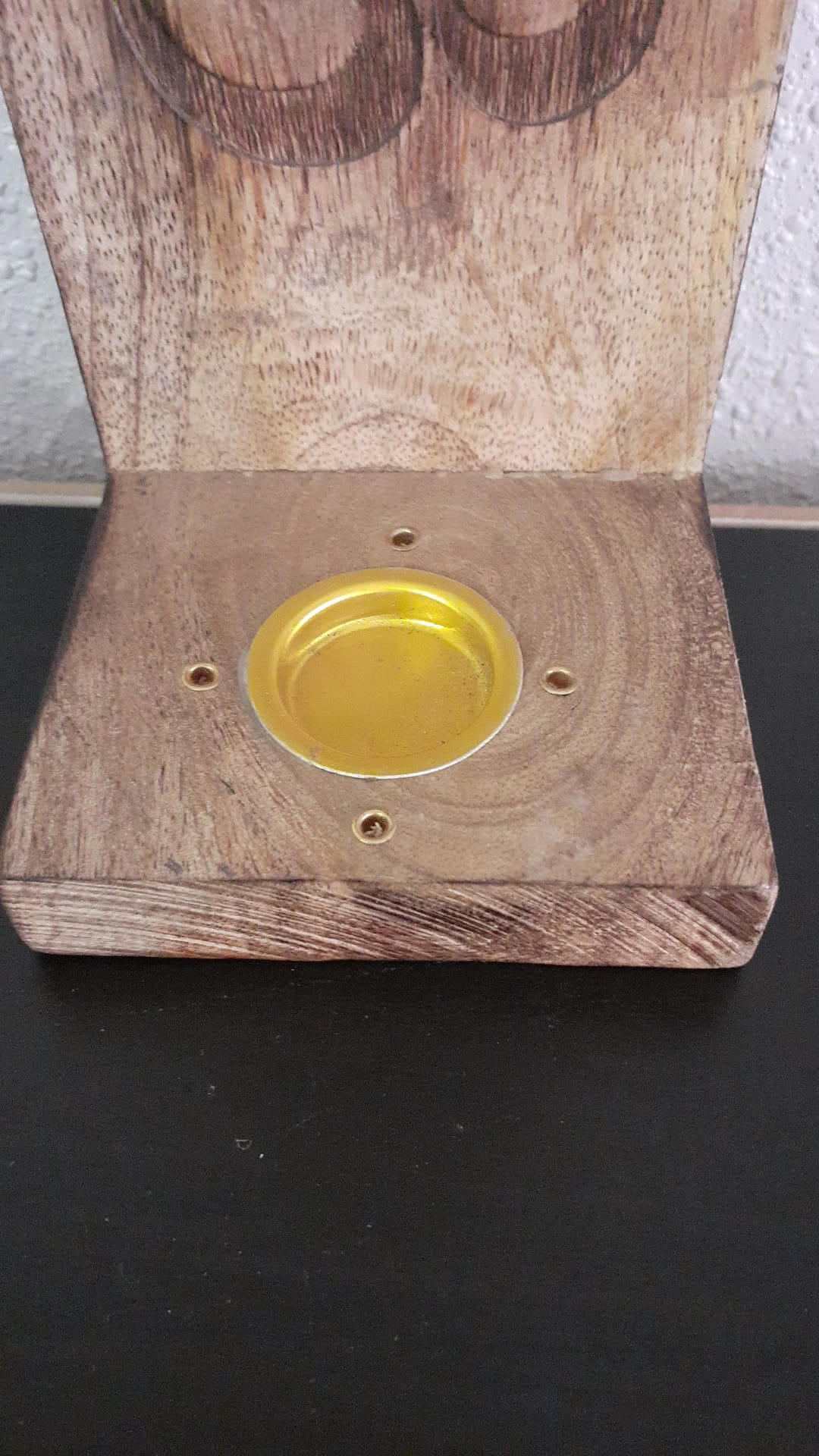 Om engraved wood burner