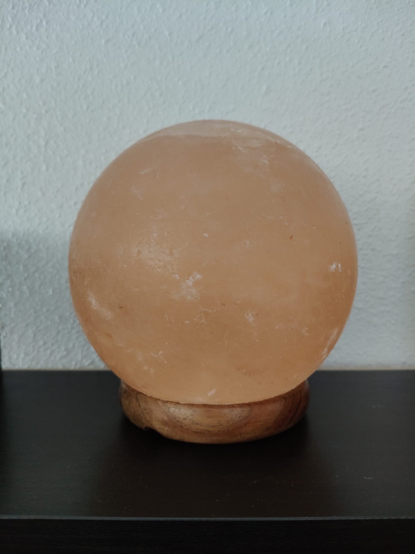 Lampe ronde en sel de l'Himalaya