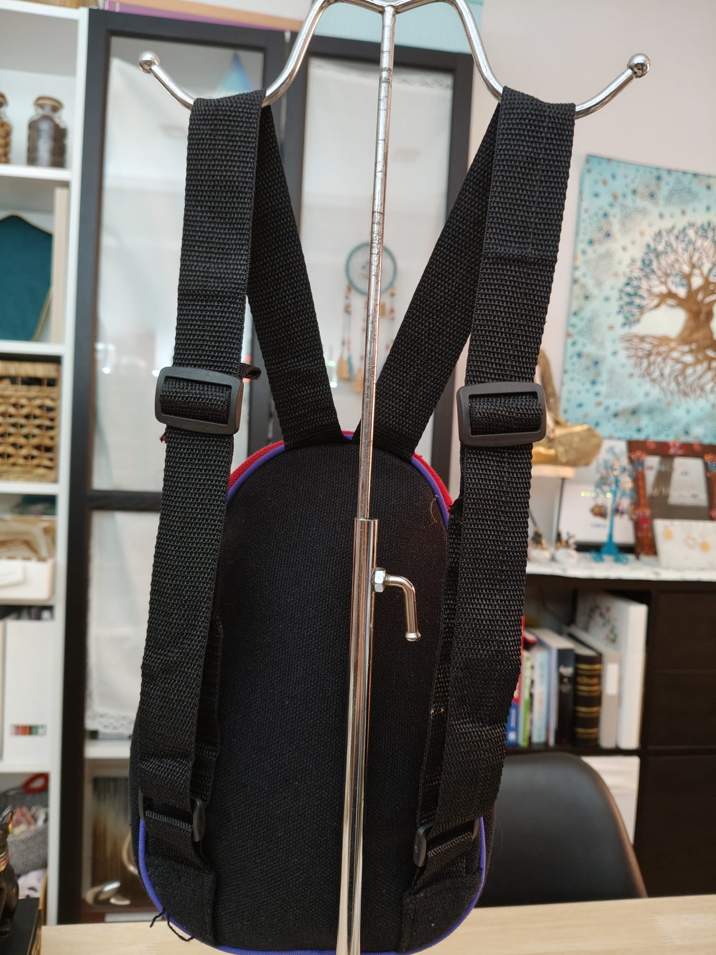 Embroidered design backpack