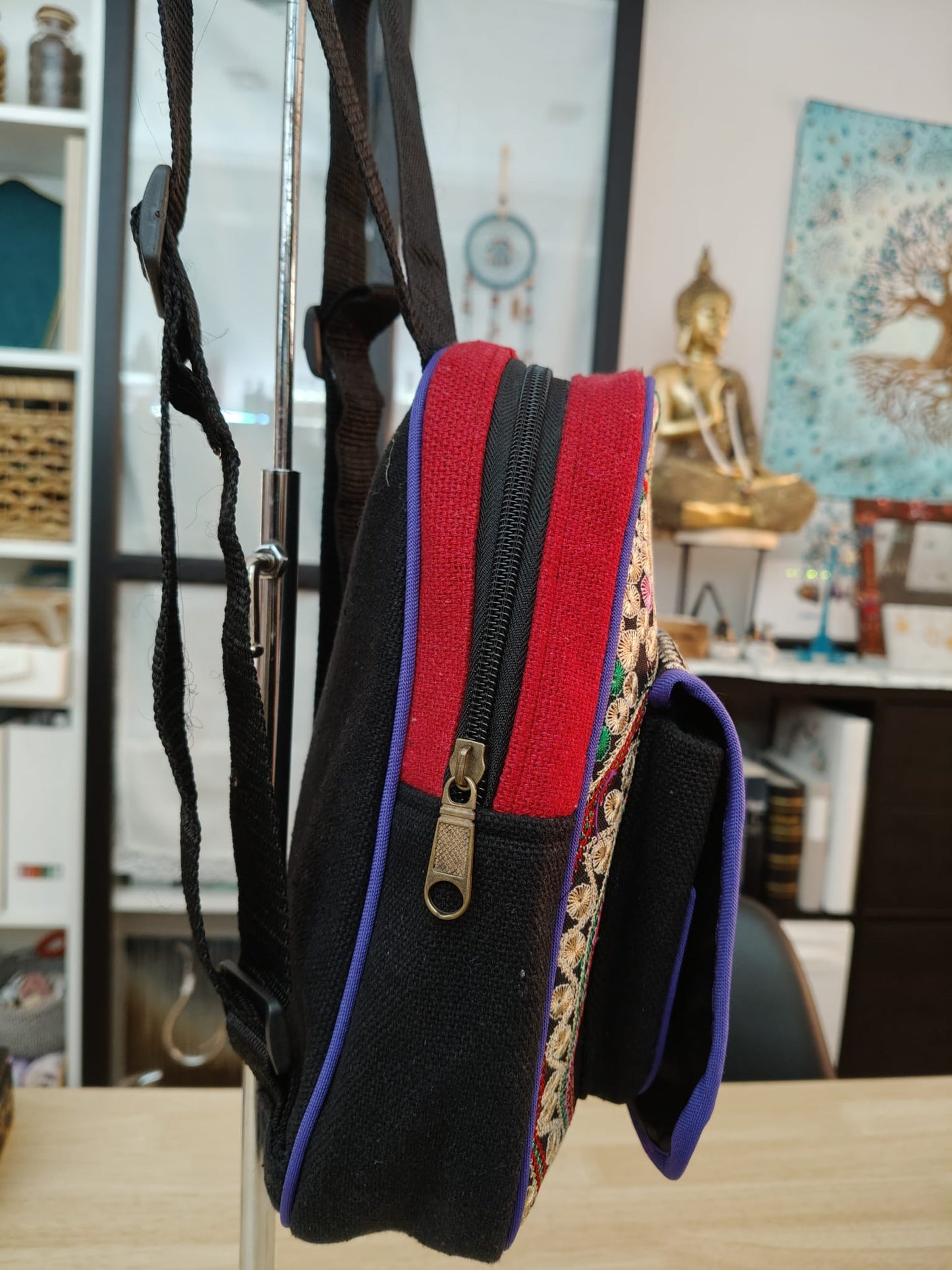 Sac à dos à motif brodé