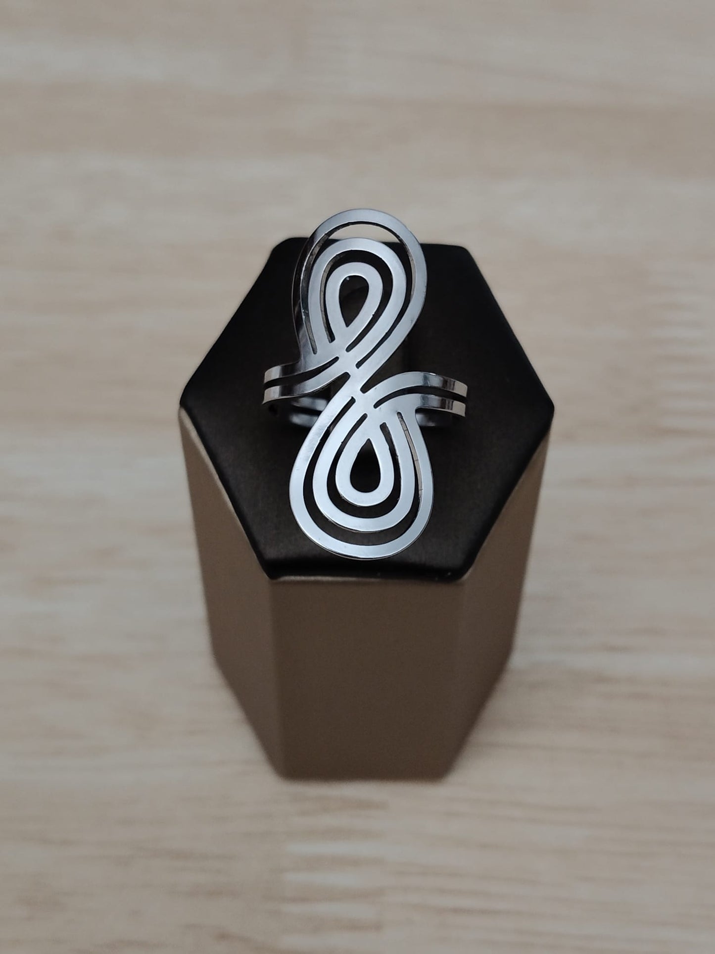 Bague Infinity en acier inoxydable
