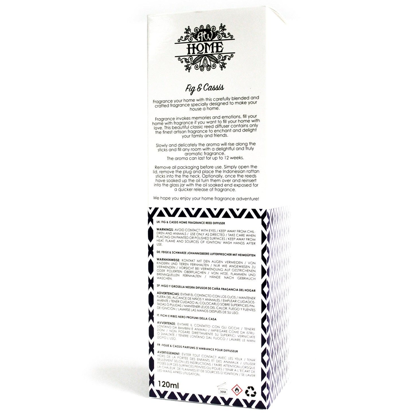 Aromatic diffuser 120ml - fig and blackcurrant