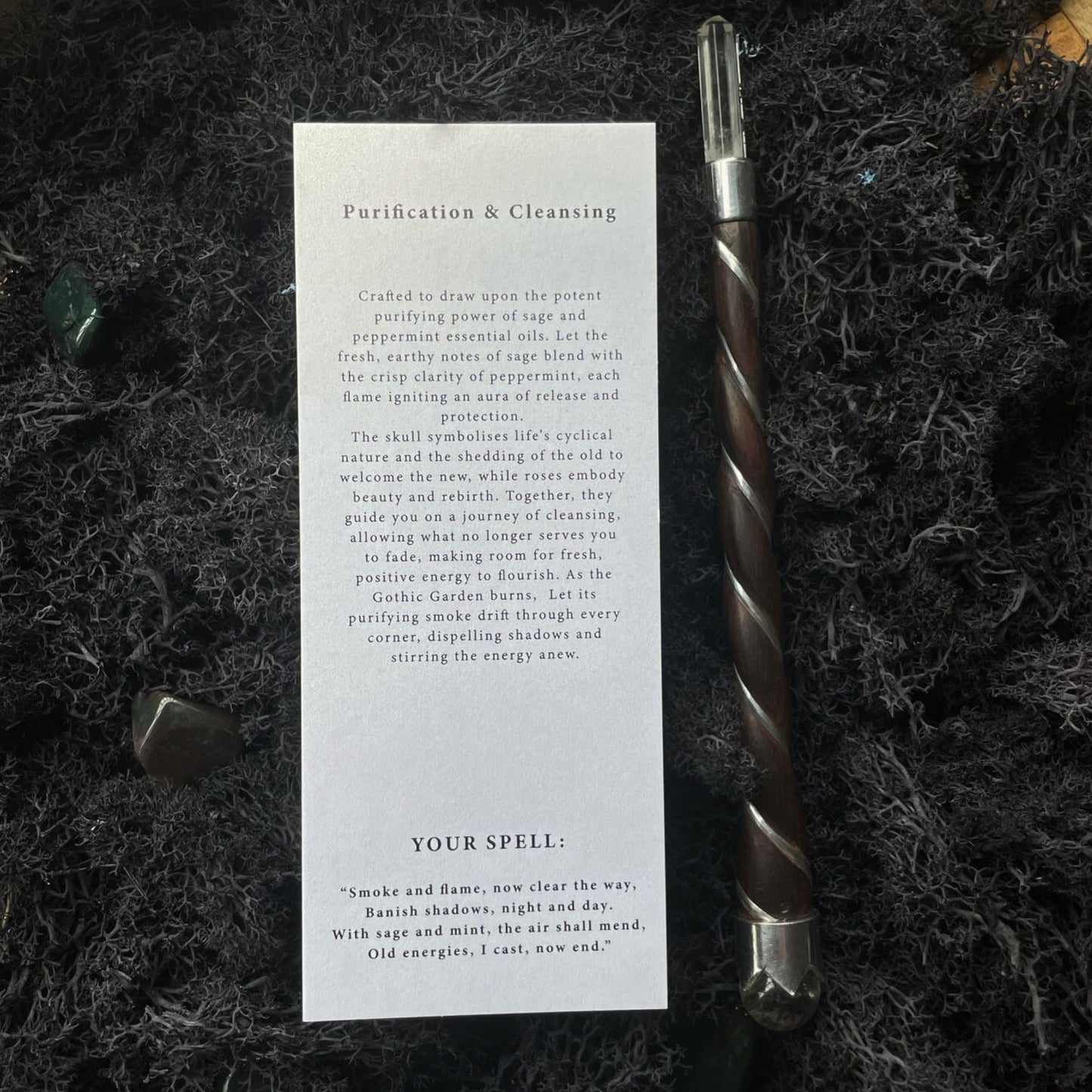 Bougies purificatrices des sorcières anciennes - Jardin gothique