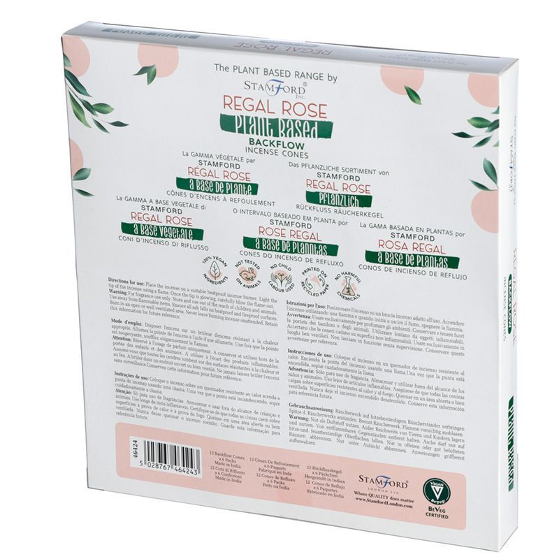 Herbal Backflow Incense Cones - Royal Rose