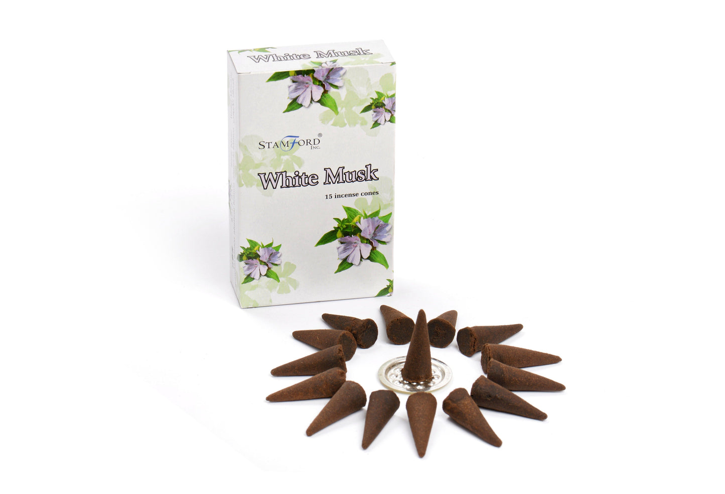 White musk incense cones