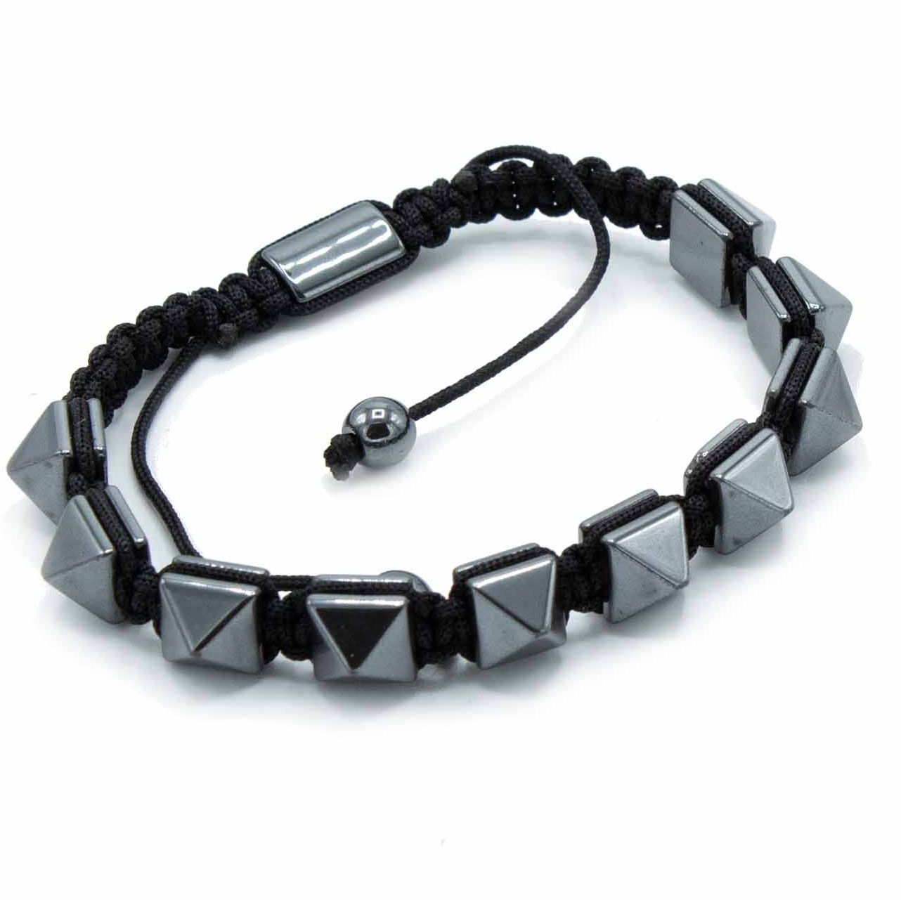 Hematite Shamballa Magnetic Bracelet - Studs