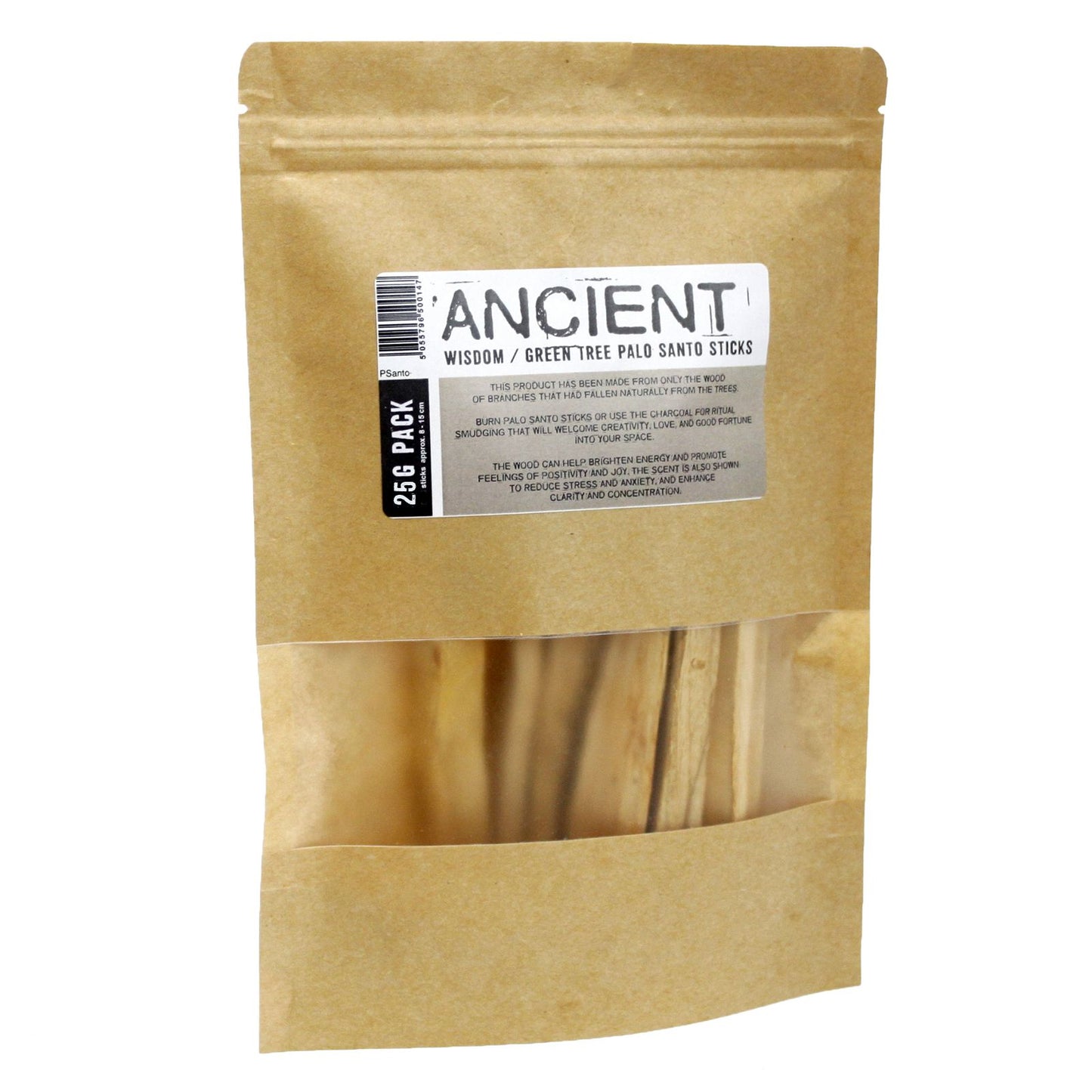 25 g de bâtonnets de Palo Santo vert 3-4 bâtonnets