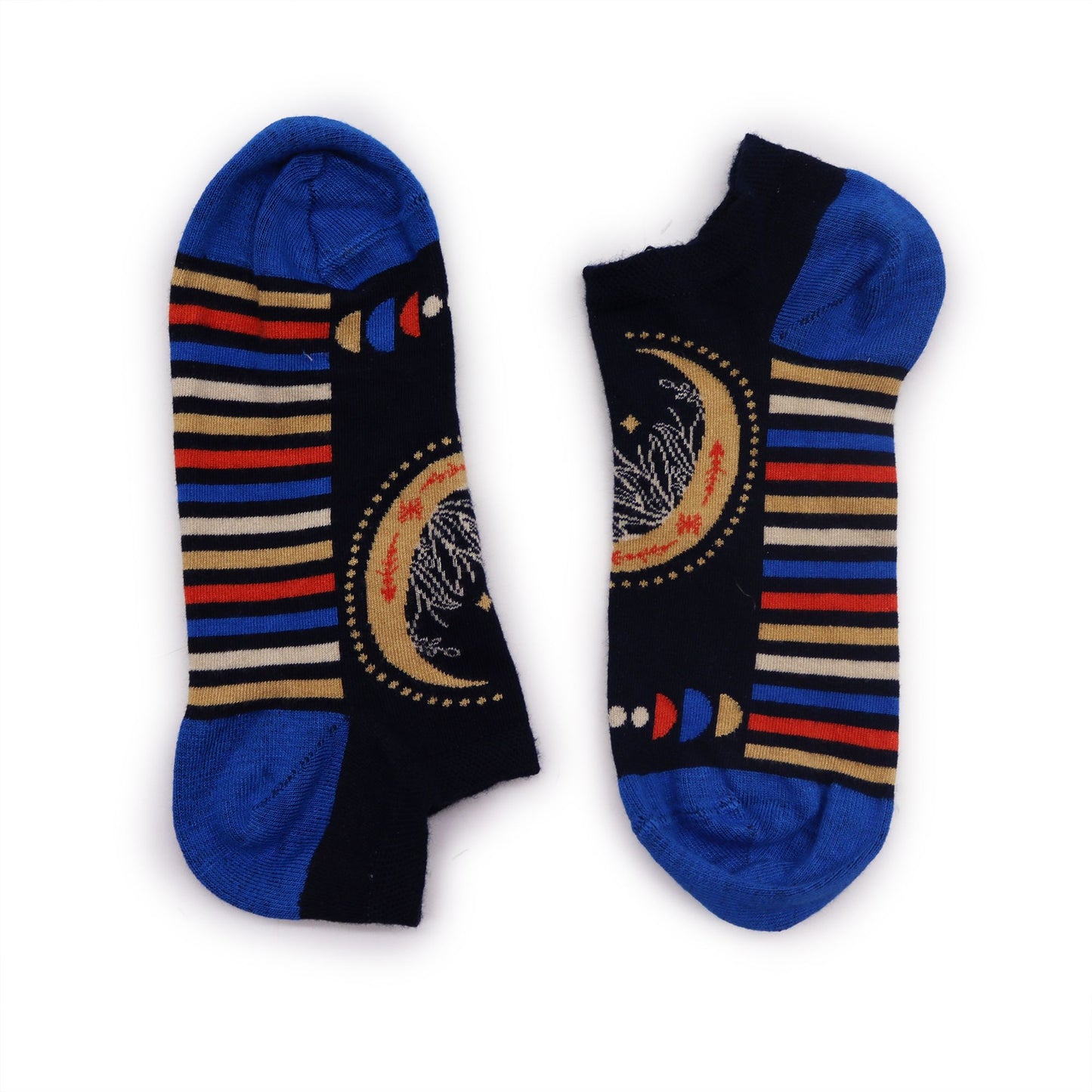 Hop Hare Bamboo Crew Socks S/M (36-40) - Moon Phases