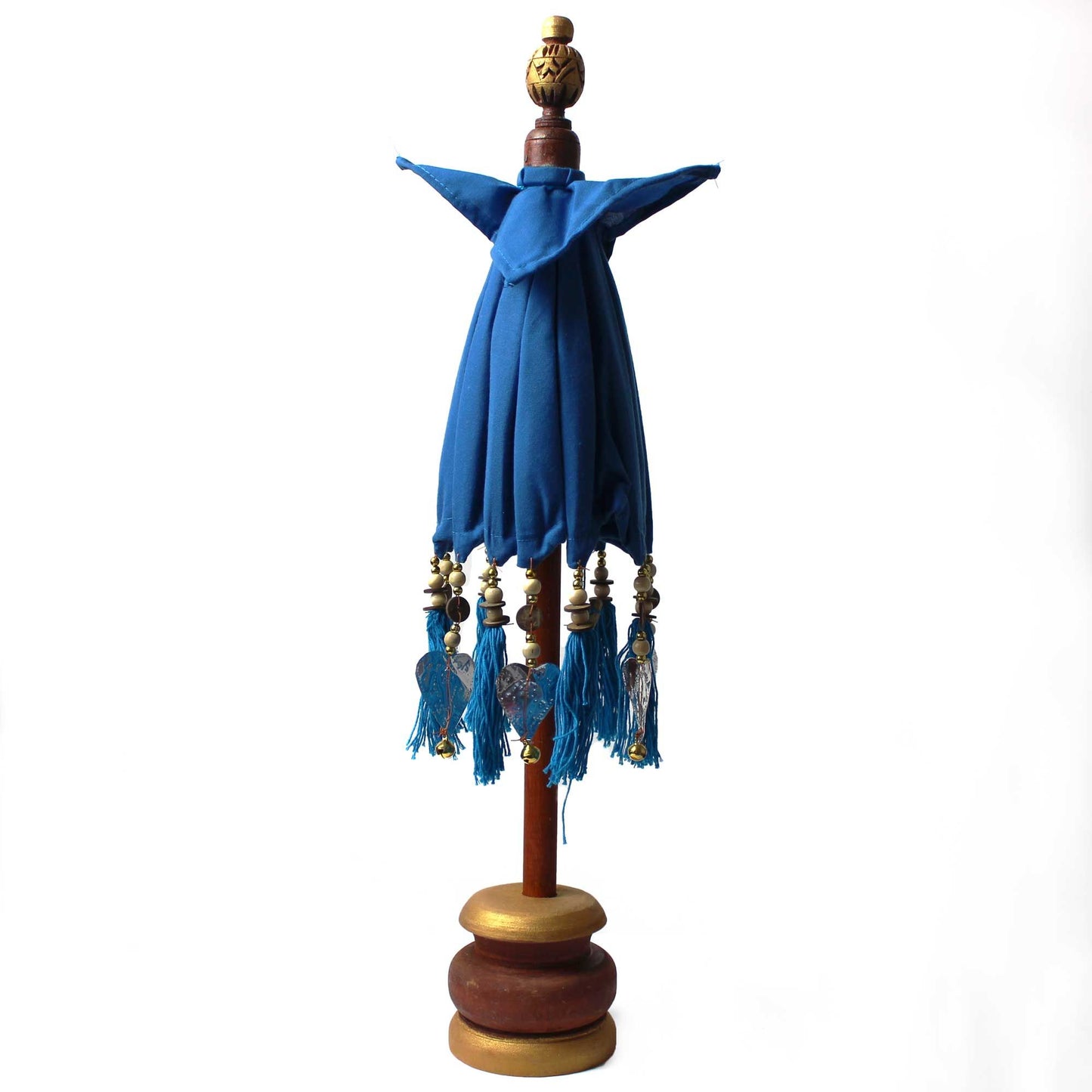 Bali Home Decor Parasol - Cotton - Blue - 40cm