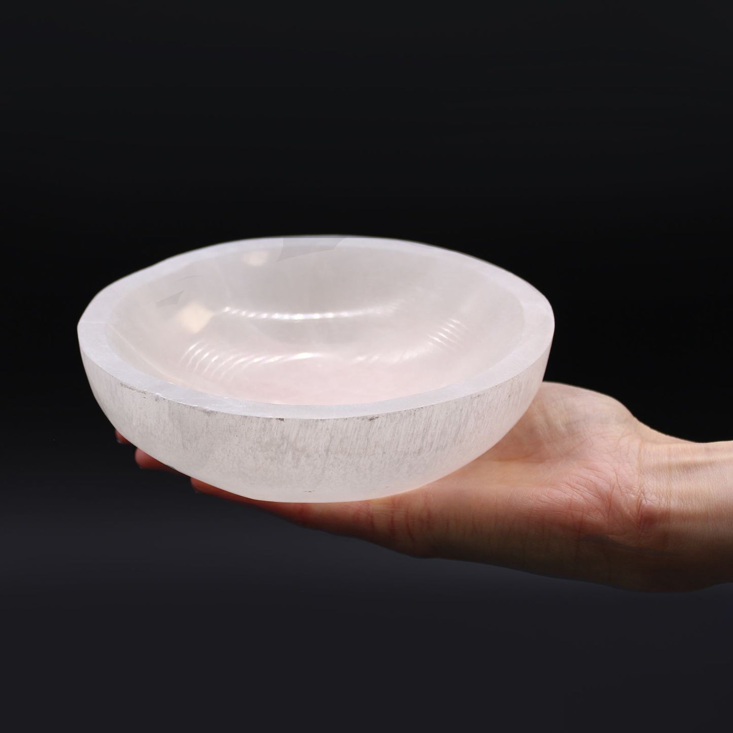 Round Selenite Bowl - 15cm