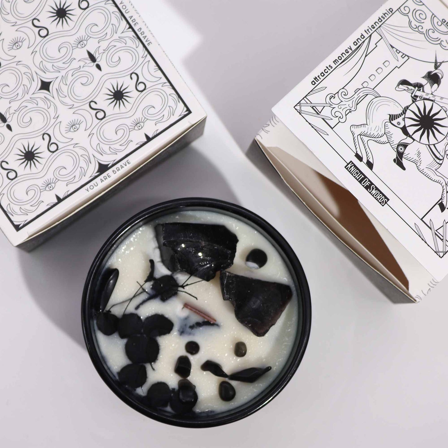 Hop Hare Crystal Magic Flower Candle - Knight of the Sword