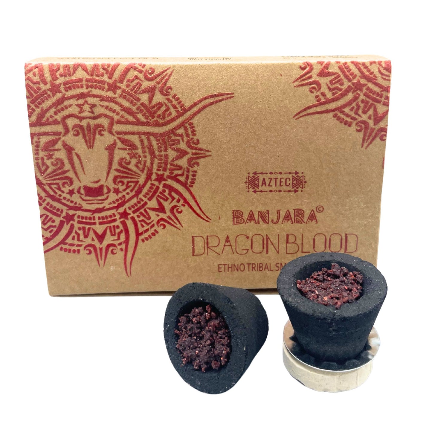 Box of 6 Banjara Resin Cups - Dragons Blood
