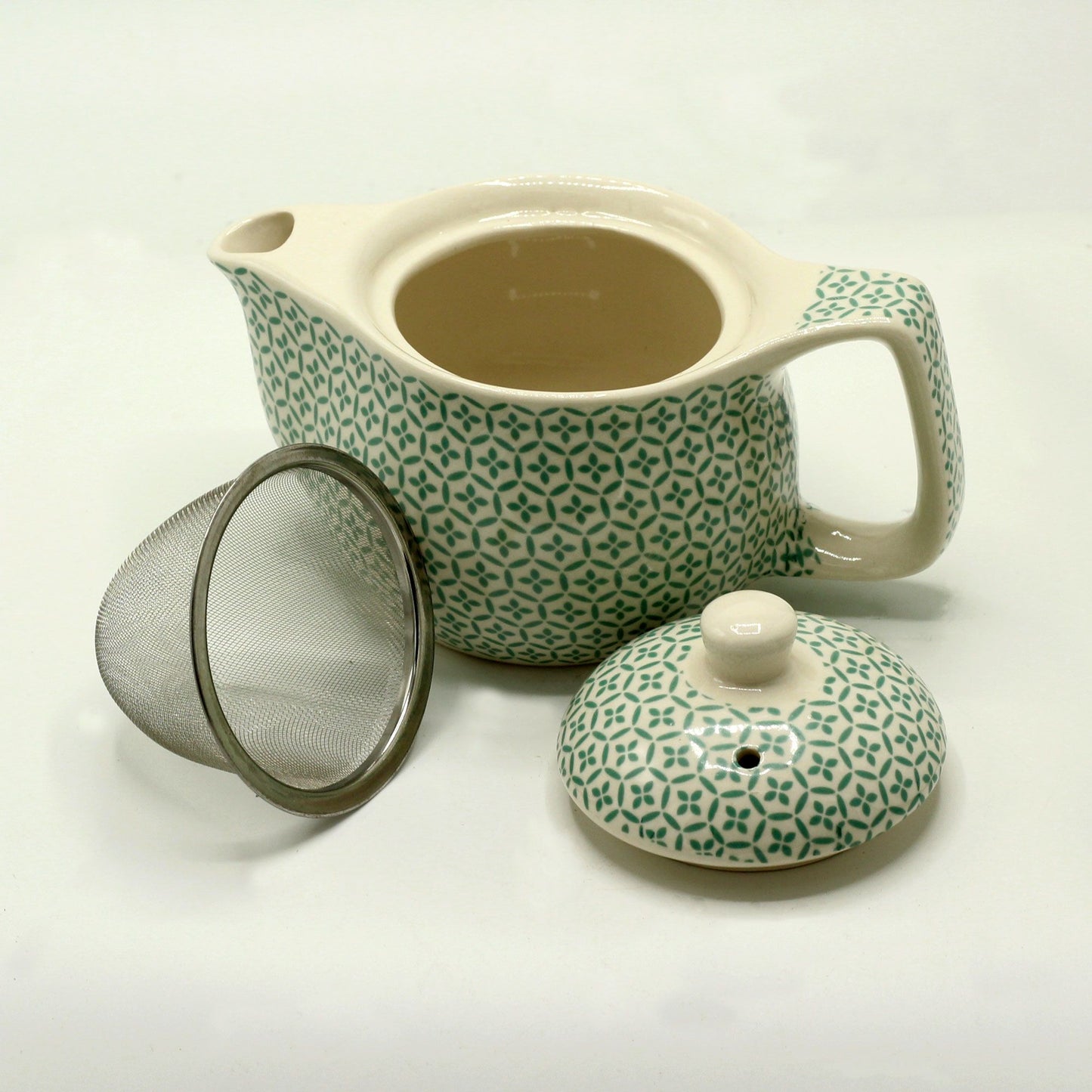 Small teapot - Green mosaic