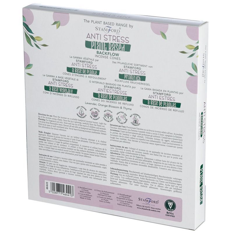 Herbal Backflow Incense Cones - Stress Reliever