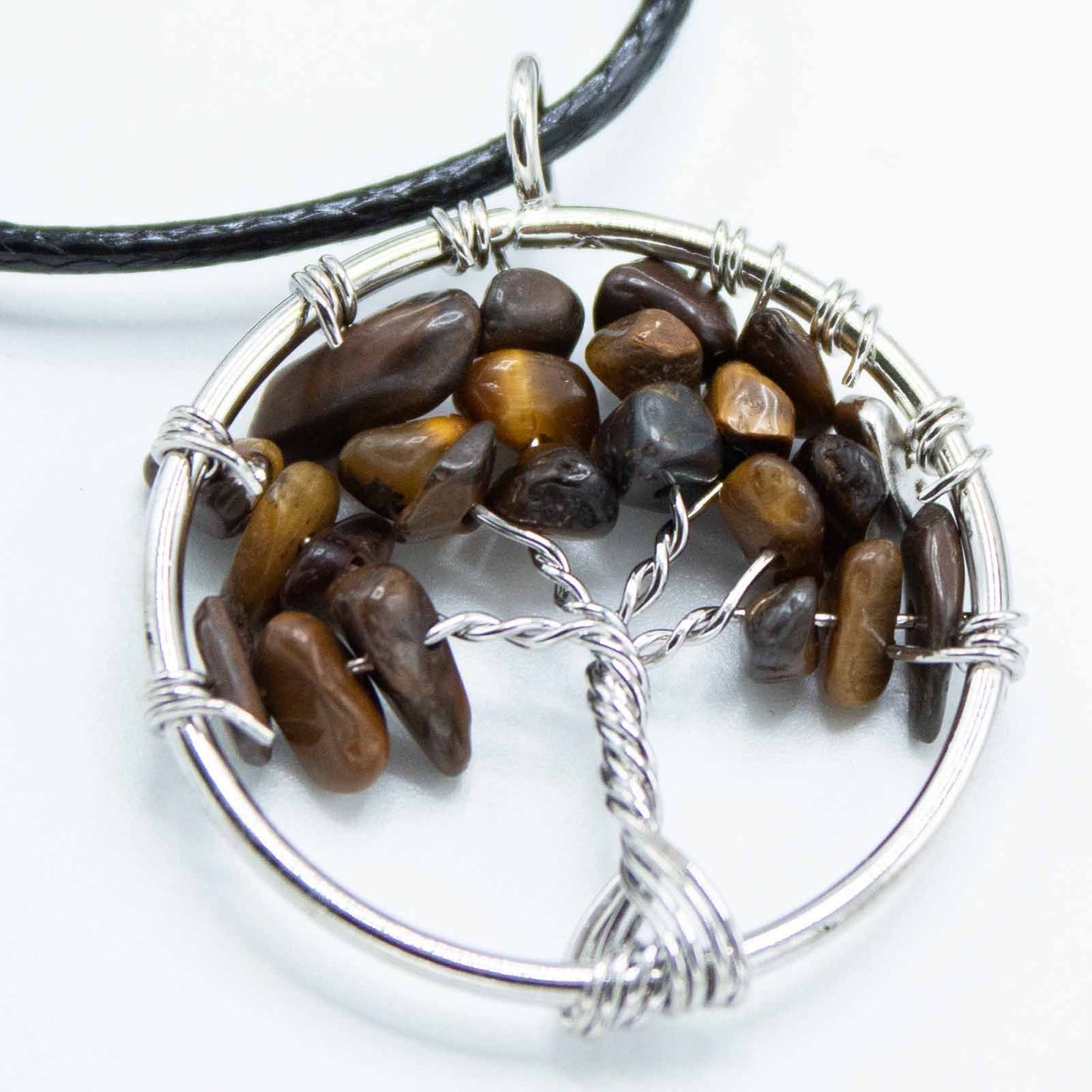Tree of Life Pendant - Tiger's Eye