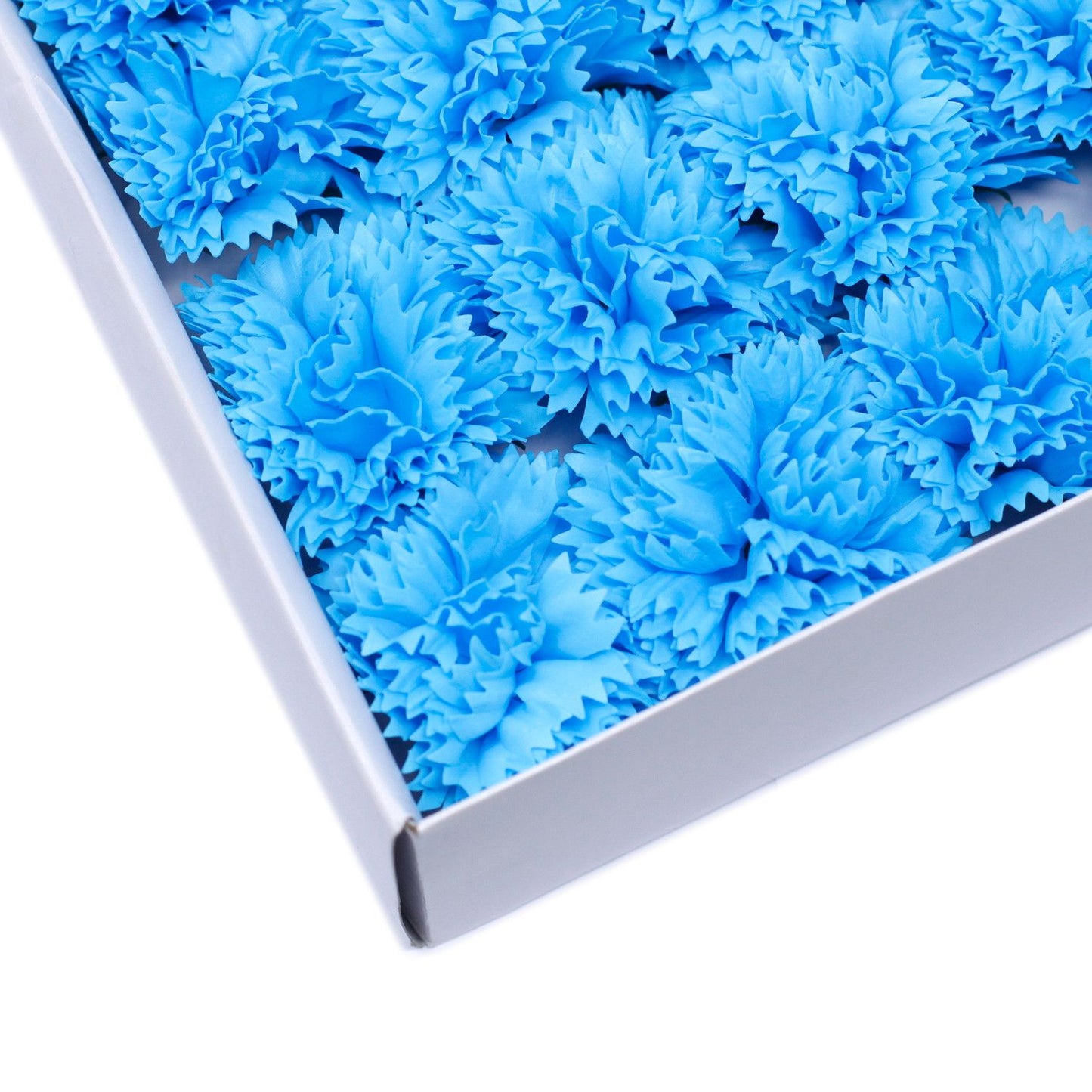 Soap Flower Crafts - Carnations - Blue