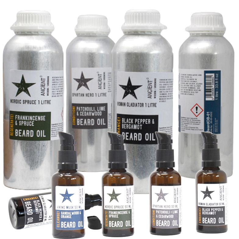 Aceite para Barba de 1 Litro - Abeto Nórdico - ¡Regenera!