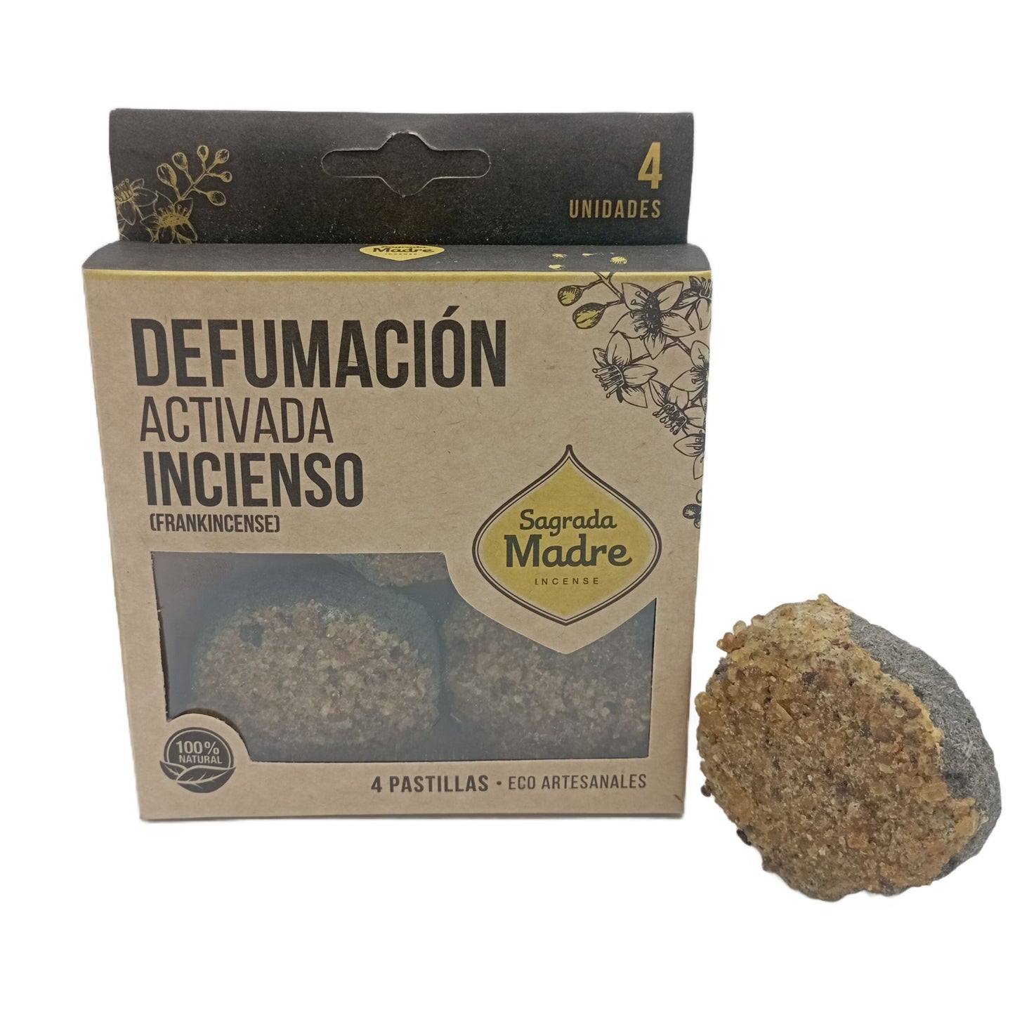 Resin Incense Tablets X 4 Frankincense Incense