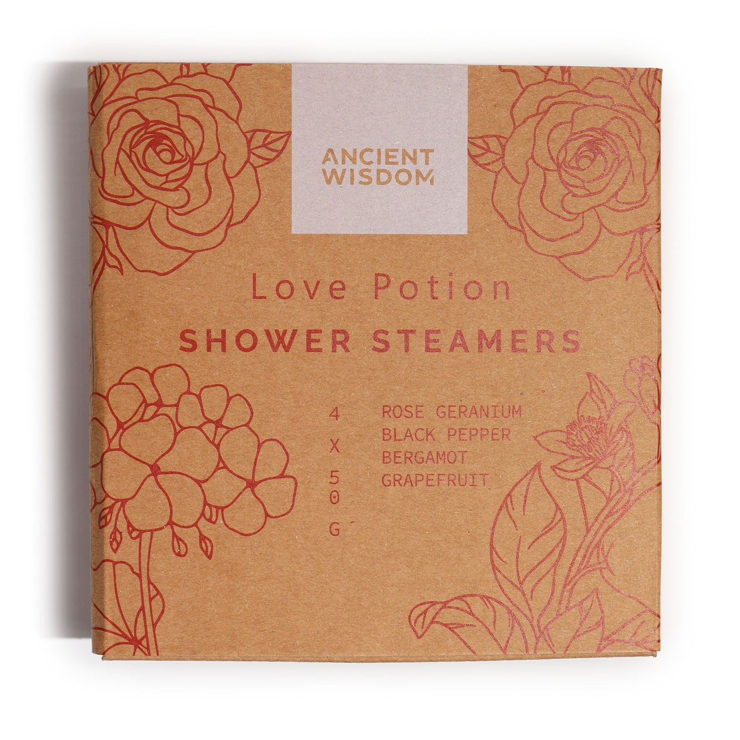 Zen Shower Tablets - Therapeutic Wellness Quartet - Love Potion