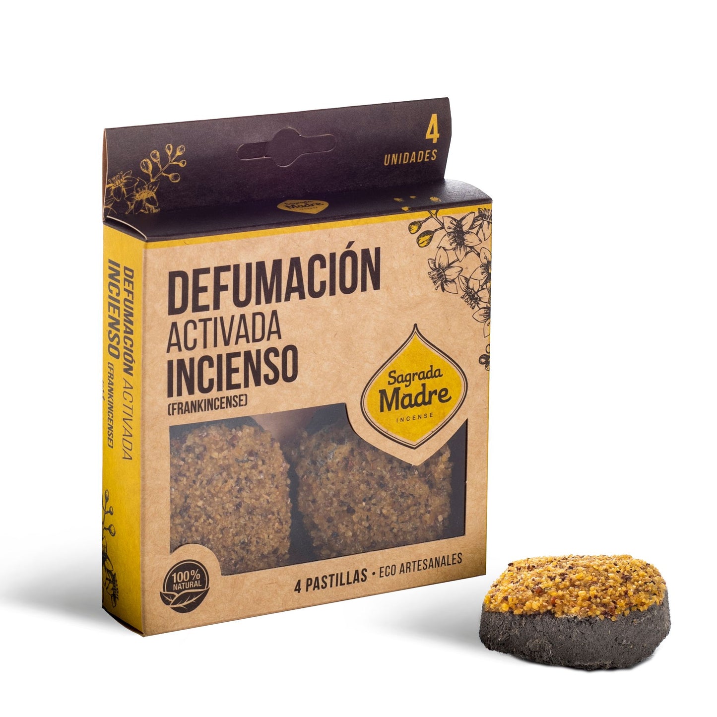 Resin Incense Tablets X 4 Frankincense Incense