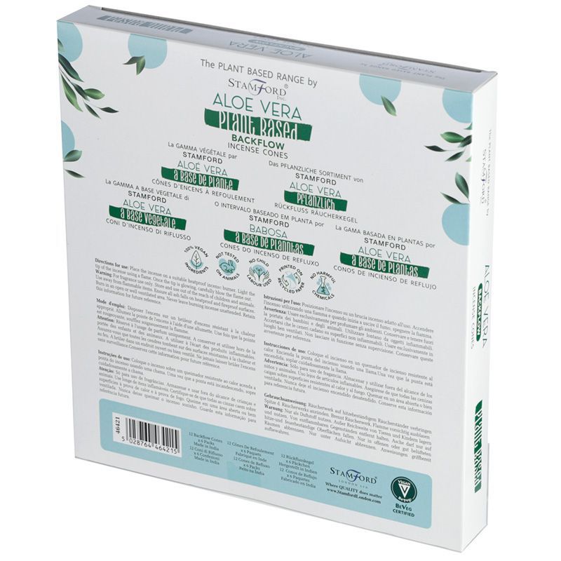 Herbal Backflow Incense Cones - Aloe Vera