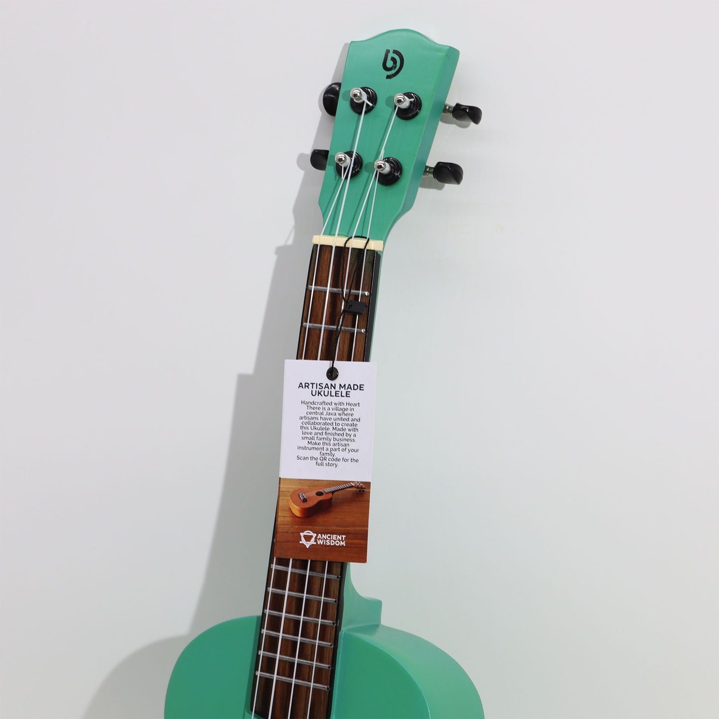 Handcrafted Ukulele - Orange Sunburst Finish (4 Strings)