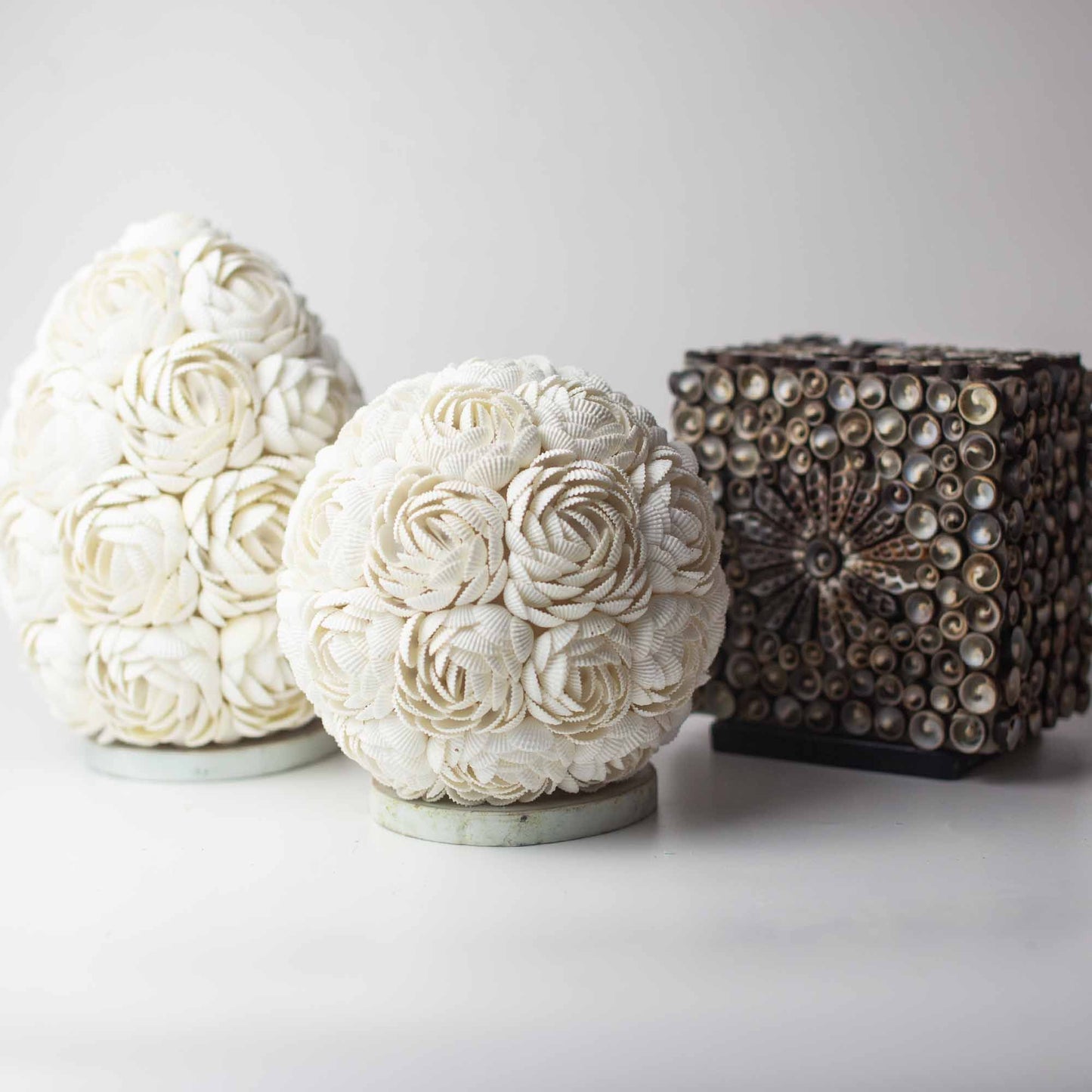 Lámpara Boho Sea Shell - Chocolate Twist Oval - 20cm