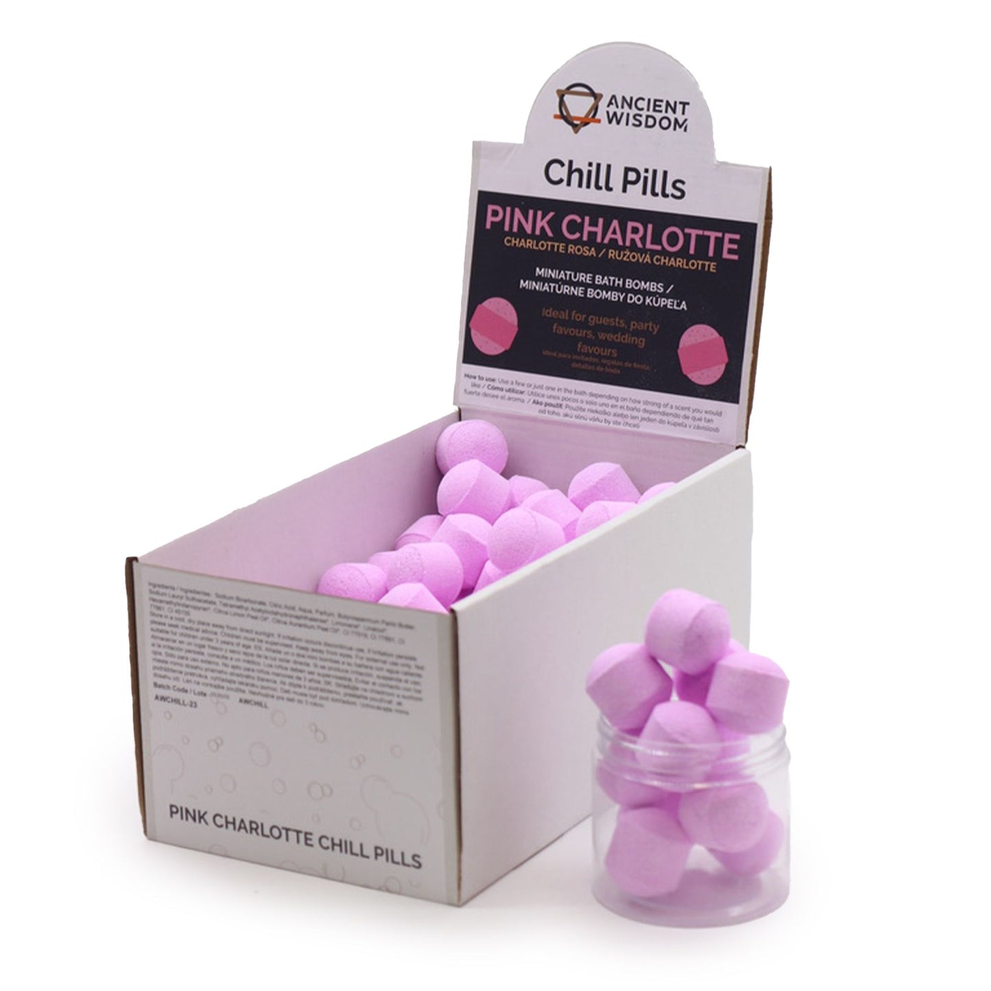 Caja de 1,3 kg de Mini Bombitas Relajante - Pink Charlotte