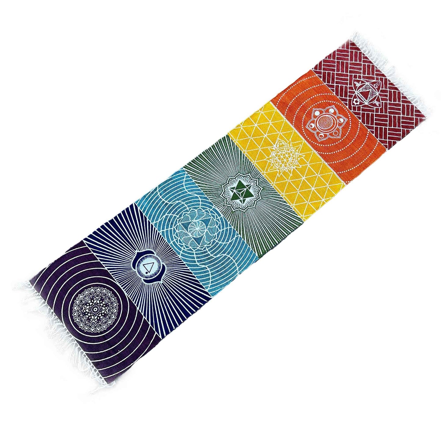 100% Cotton Yoga Mat - 60x200cm - 7 Chakras