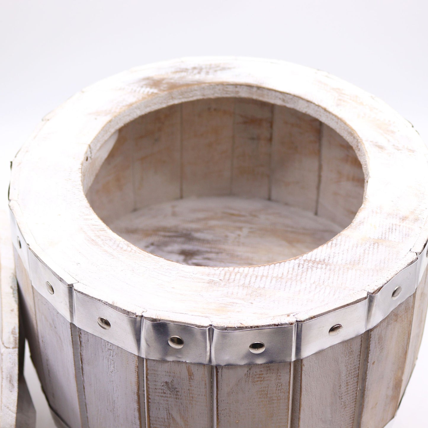 STOOL - Beer Barrel Table - Washed