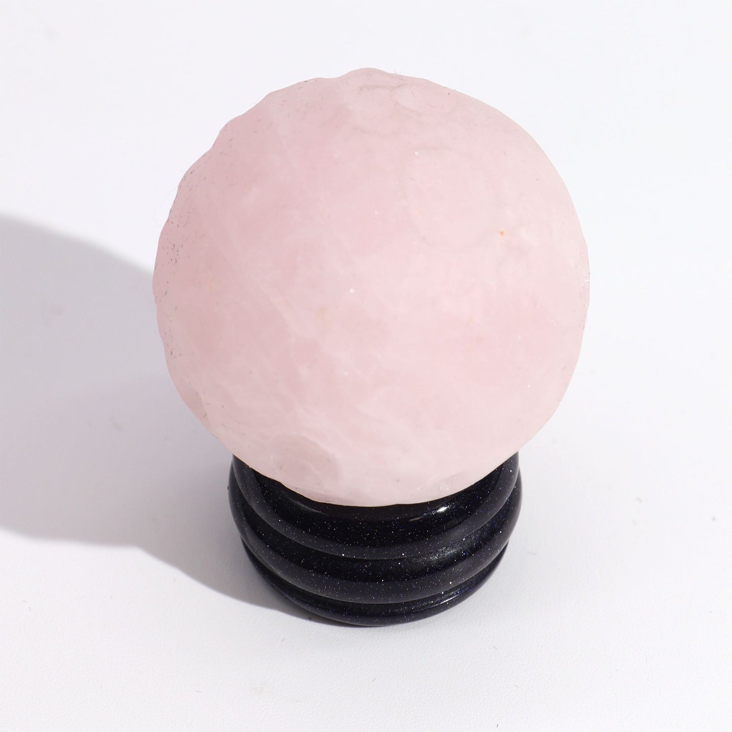 1x Planeta de Cuarzo Rosa con Soporte Solar (VÉNUS) - 40mm