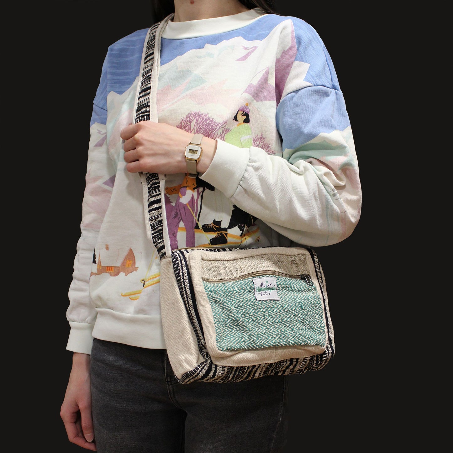 Messenger Bag - Hemp and Cotton