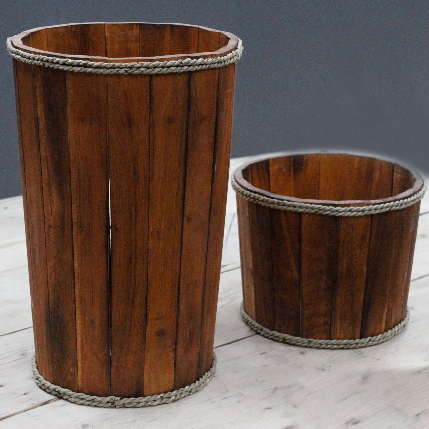 Large Nautical Display Tub - Brown 45x32cm