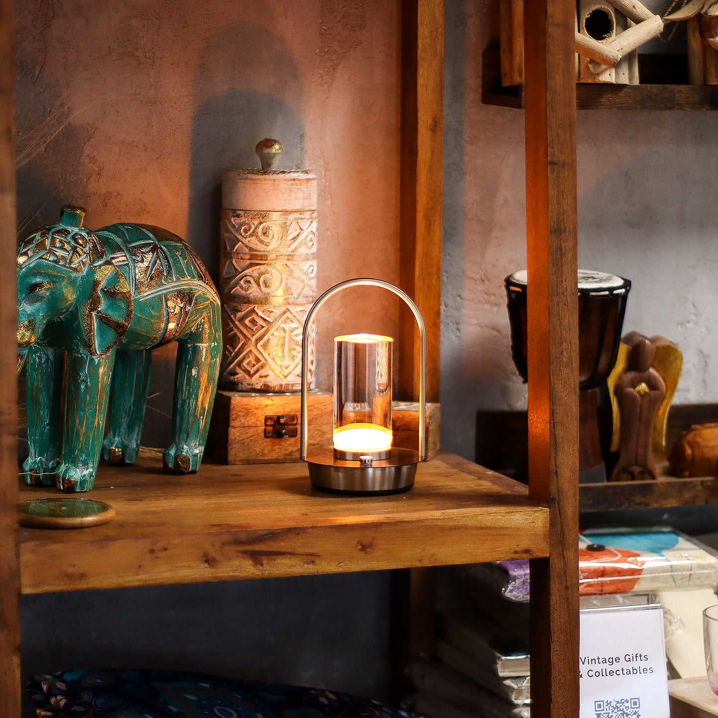 Touch lamp - Crystal flashlight - USB (C) - Rechargeable (2000 watts)