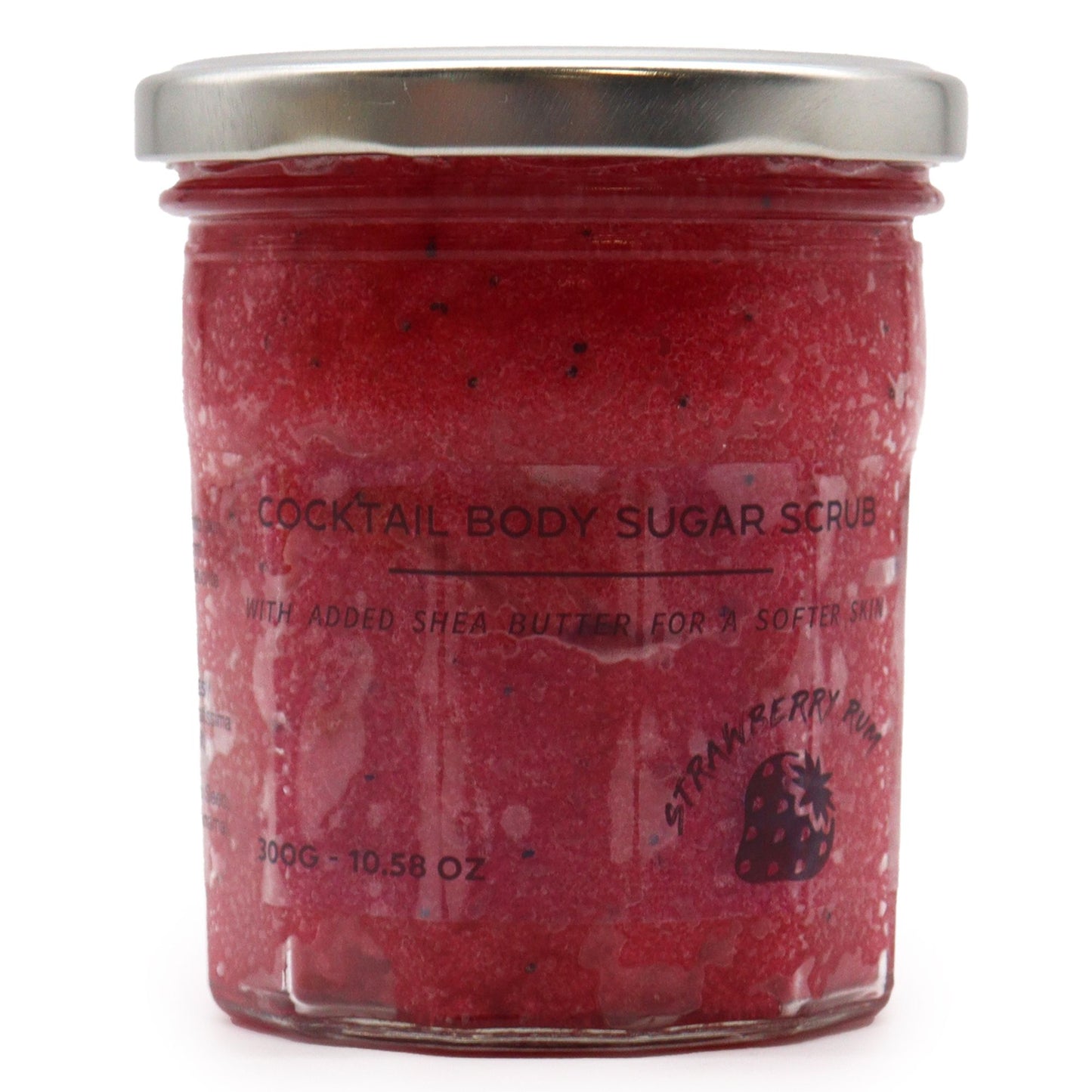 Gommage corporel au sucre parfumé - Rhum fraise 300 g