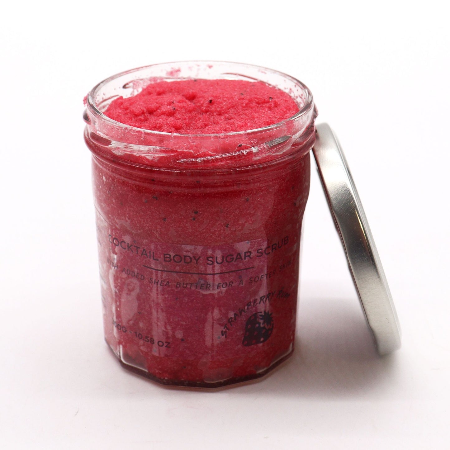 Gommage corporel au sucre parfumé - Rhum fraise 300 g