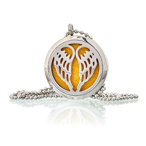 Collier diffuseur d'aromathérapie 30 mm - Ailes d'ange