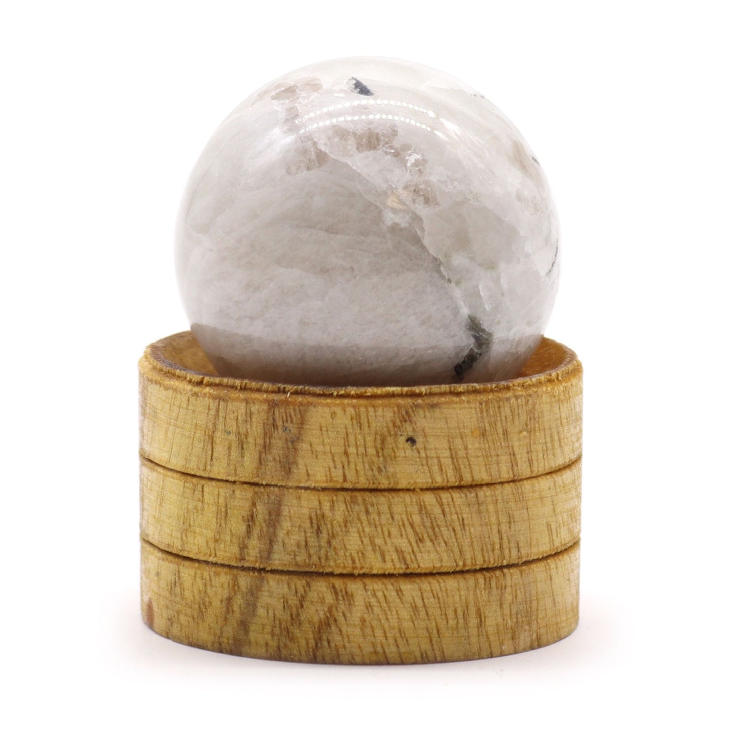 40mm Crystal Sphere - Indian Moonstone with Stand