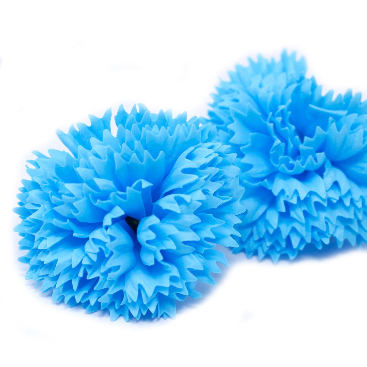Soap Flower Crafts - Carnations - Blue