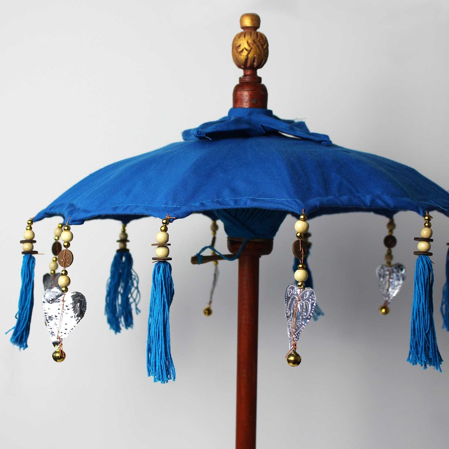 Bali Home Decor Parasol - Cotton - Blue - 40cm