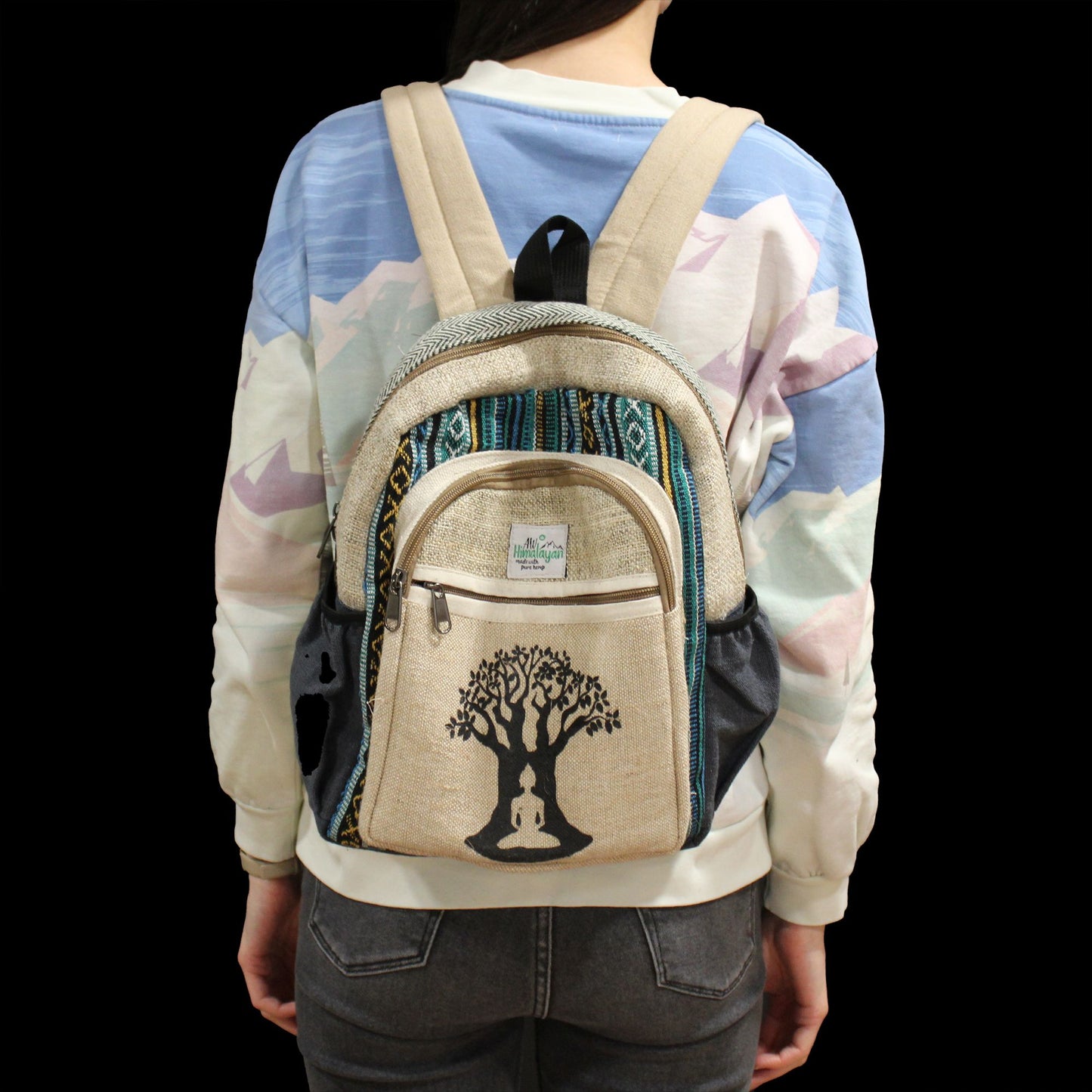 Small Hemp Backpack - Bohdi Tree Design