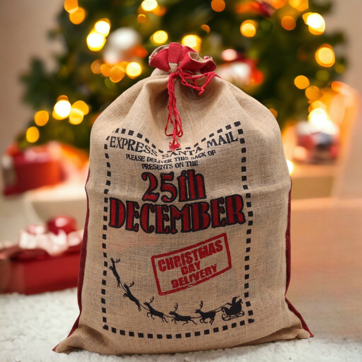 Santa jute sack - December 25th