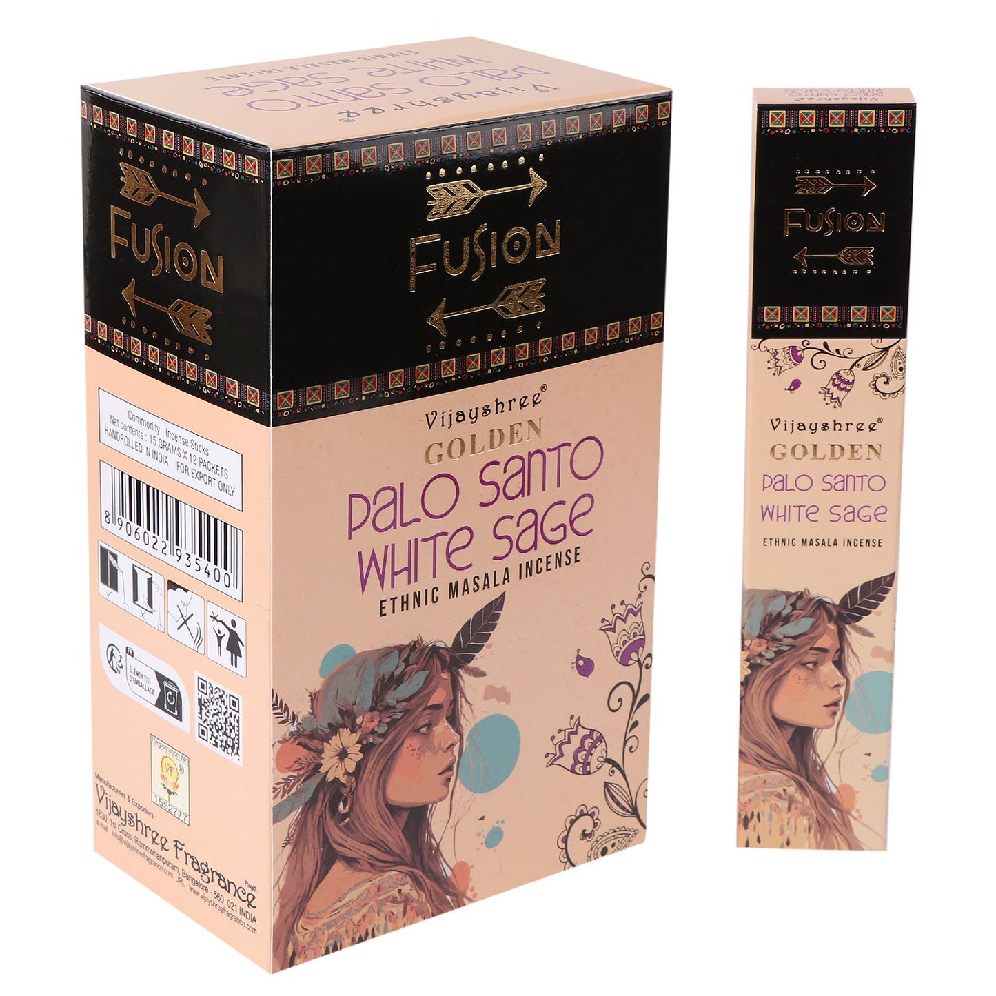 15 g de Palo Santo doré et de sauge blanche