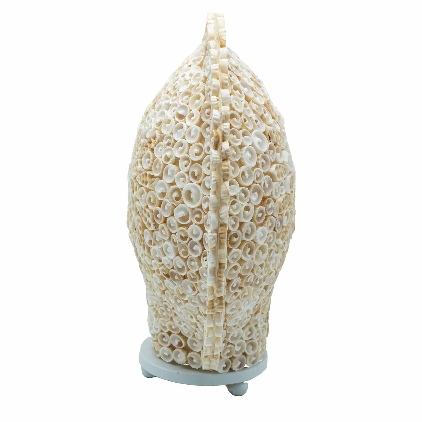 Lámpara Boho de Conchas Marinas - Concha Redonda Grande - 30 cm