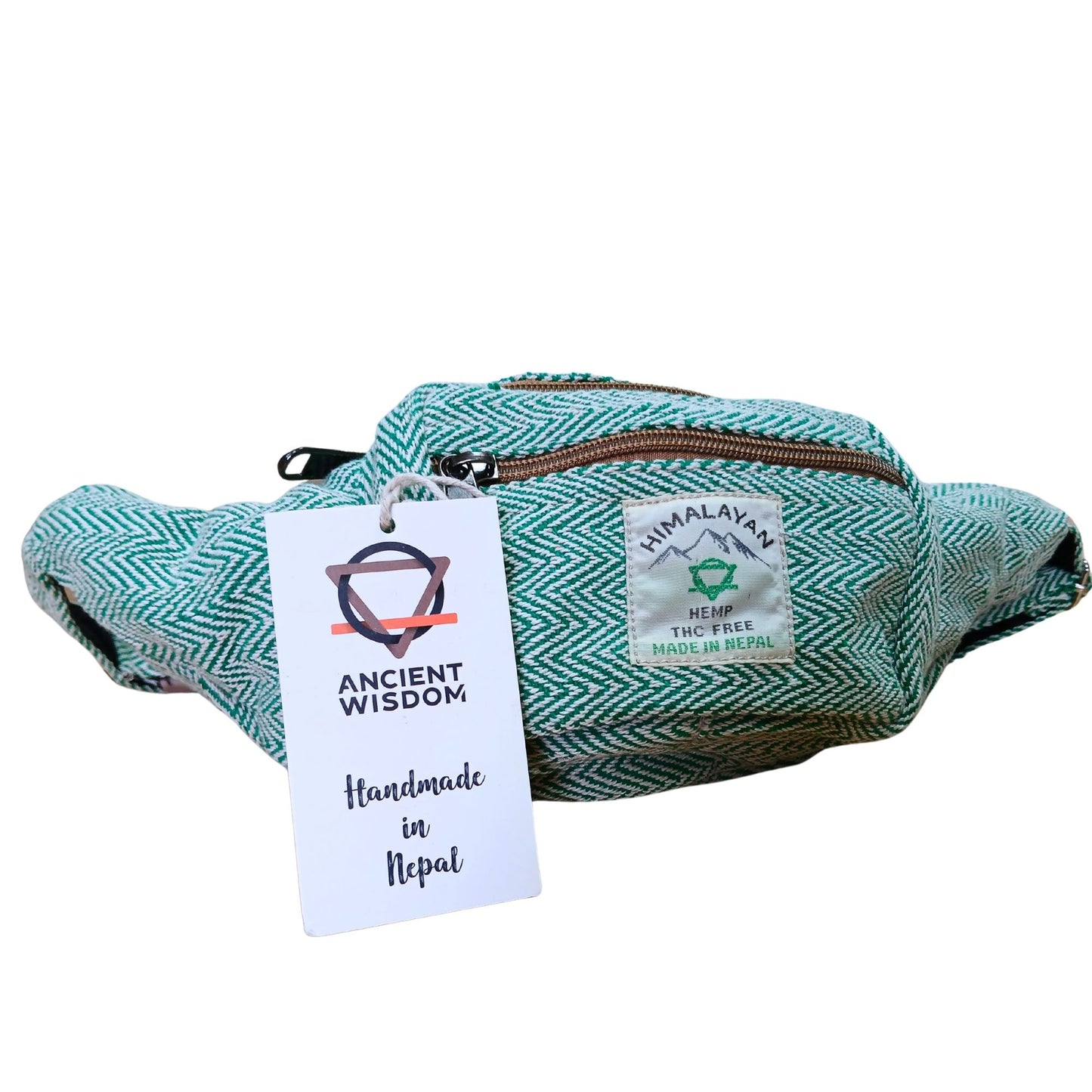 Hemp and Cotton Style Belt Bag (or Fanny Pack) - Sage