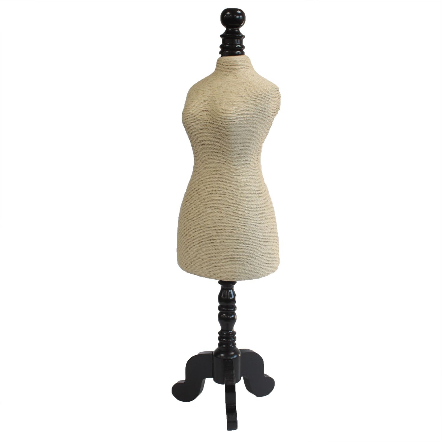Natural Jewelry Display - Wooden Mannequin - Cream