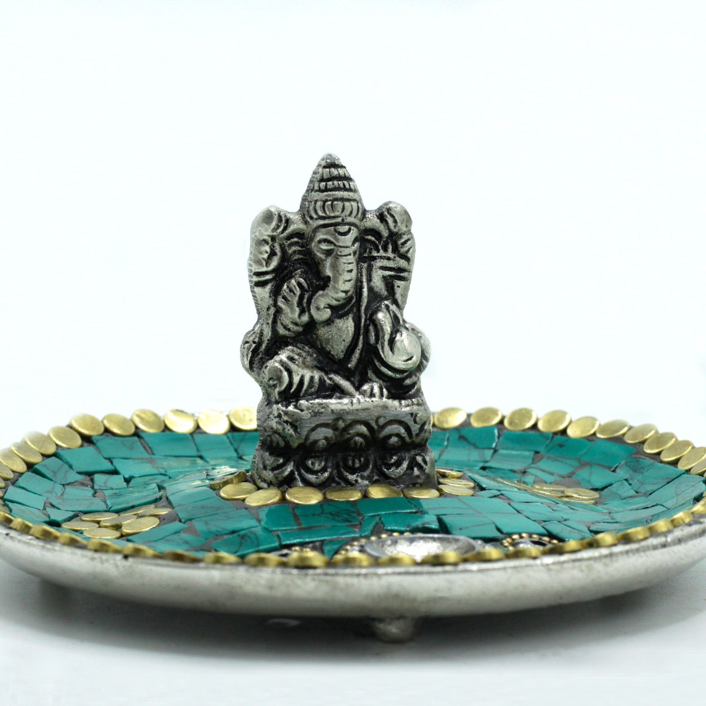 Ganesh Plaque Tibetan Decoration Cone and Rod Holder