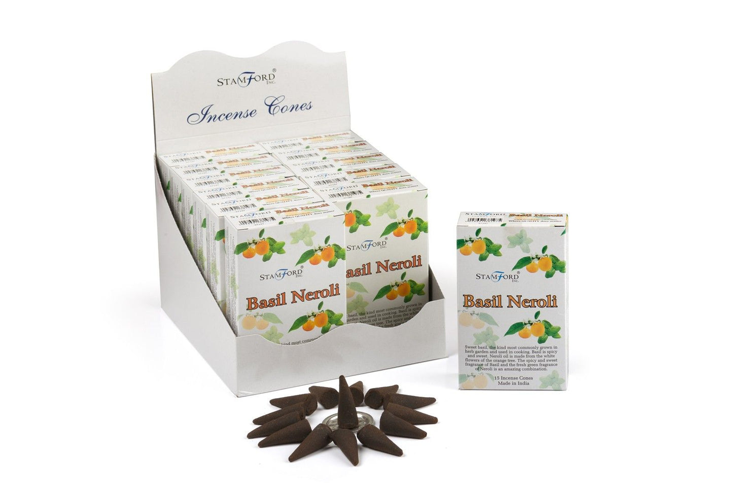 Basil and Neroli Incense Cones